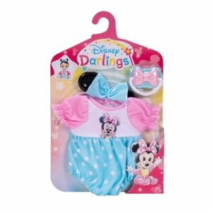 NEW Disney Darlings Deluxe Doll Minnie Mouse Outfit Clothes Pacifier Headband